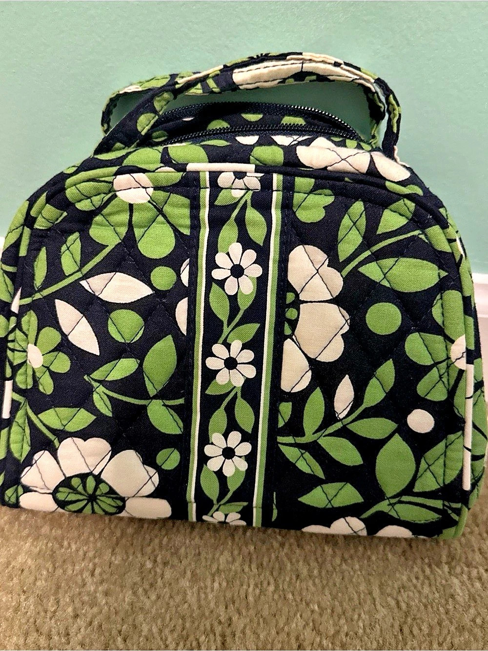 Vera Bradley Floral LUCKY YOU travel, jewelry pouch